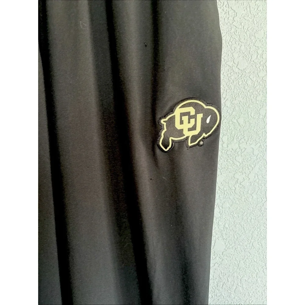 CU Buffaloes Nike Track Pants Men's Large Black Drawstring Mesh Lined